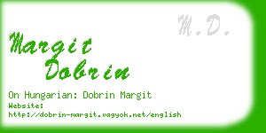 margit dobrin business card